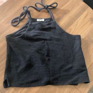 Women's Black Halter Top